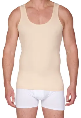 Heren hemd kleur M3000 - 100% Katoen - Onderhemd - mannen singlet - S - Huidskleur - S