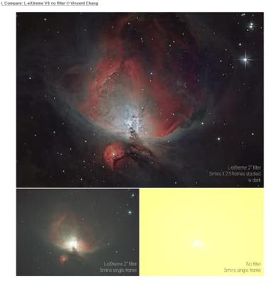 EXPLORE SCIENTIFIC OPTOLONG 1,25'' L-eXtreme deep-sky lichtvervuilingsfilter EXPLORE SCIENTIFIC OPTOLONG 1,25'' L-eXtreme deep-sky lichtvervuilingsfilter
