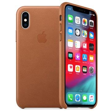 Achterzijde behuizing voor mobiele telefoon - leer - lederbruin - voor iPhone XS Max Achterzijde behuizing voor mobiele telefoon - leer - lederbruin - voor iPhone XS Max