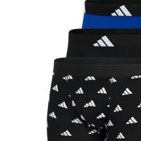 Adidas Boxershorts flex cotton lang 3-pack blauw zwart - thumbnail