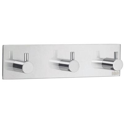 Smedbo Beslagsboden Handdoekhouder - 18x4.5x3cm - zelfklevend - RVS Gepolijst Edelstaal BK1107