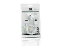 Conceptronic cusbcar2aset apple cable with car tablet charger, 2a - thumbnail