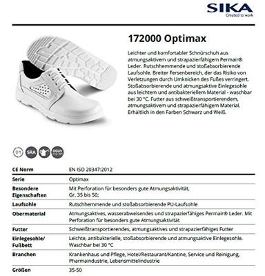SIKA 172000 OptimaX Schoen O1 Wit - Maat 41 - 16.089.054.41