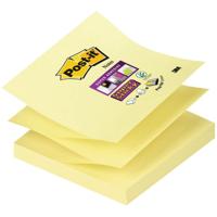 Post-It Super Sticky Z-Notes, 90 vel, ft 76 x 76 mm, geel, pak van 12 blokken - thumbnail