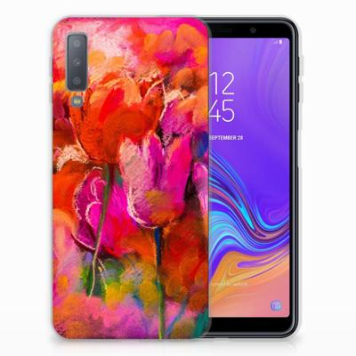 Smartphone hoesje Samsung Galaxy A7 (2018) Tulips Smartphone hoesje Samsung Galaxy A7 (2018) Tulips