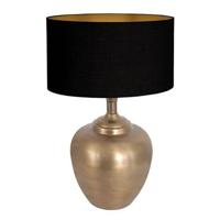 Steinhauer Tafellamp bolBrass brons met zwarte kap - 3968BR - thumbnail