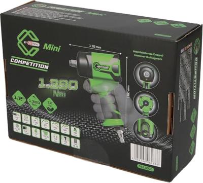 KS Tools 512.0030 1/2 COMPETITION Mini-Hochleistungs - Druckluft-Schlagschrauber 512.0030 Pneumatische slagmoersleutel