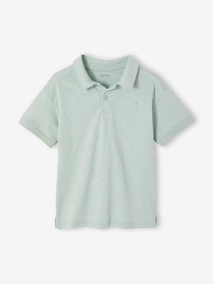 Polo korte mouwen jongen mintgroen