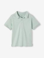 Polo korte mouwen jongen mintgroen - thumbnail