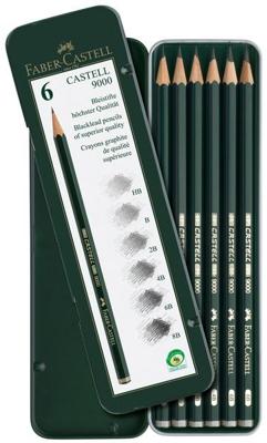 Faber-Castell Faber castell fc-119063 potlood 9000 bliketui a 6 stuks
