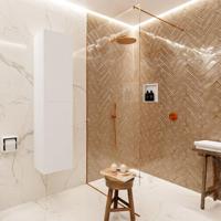 MONDIAZ BEAM Kolomkast - 160cm - 2 deuren - talc PC75341331 - thumbnail