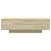 Salontafel 100x49,5x31 cm bewerkt hout sonoma eikenkleurig - thumbnail