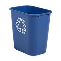Rubbermaid recylagebak, zonder zijbakjes, 26,6 liter, blauw - thumbnail