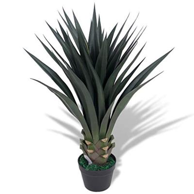 VidaXL Kunst yucca plant met pot 85 cm groen