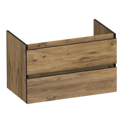 Brauer Joy Edge Onderkast 80 cm - met 2 Softclose Lades Greeploos en 1 Sifon Uitsparing - Chateau