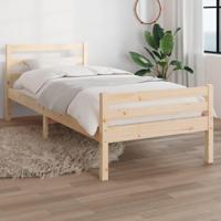 Bedframe massief hout 90x200 cm - thumbnail