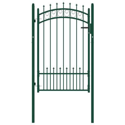 VidaXL Hekpoort emmen met stalen pinnen 104x117 cm groen VidaXL Hekpoort emmen met stalen pinnen 104x117 cm groen