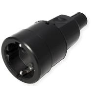 Bachmann 913.175 Koppeling met randaarde Rubber, Silicone 250 V Zwart IP20 - thumbnail