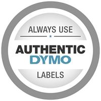 Labeltape DYMO IND RHINO 18444 Vinyl Tapekleur: Wit Tekstkleur:Zwart 12 mm 5.5 m - thumbnail