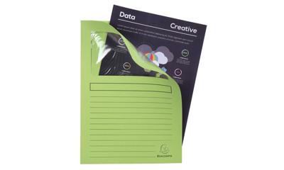 Exacompta L-map met venster Forever, pak van 100 stuks, lichtgroen