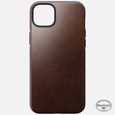 Nomad Modern Horween leather case iPhone 14 Plus - Rustic Brown