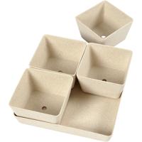 Creativ Company Bloempotten, h: 8 cm, d: 19,5 cm, b: 19,5 cm, 1 set - thumbnail