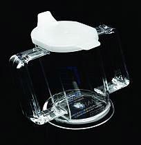 HandyCup met deksel en twee handgrepen inhoud 200ML, Transparant