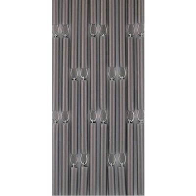 Vliegengordijn Hulzen Verspringen Zilver - 100cm x 240cm