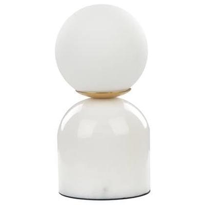 Beliani - KIWI - Tafellamp - Wit - Marmer