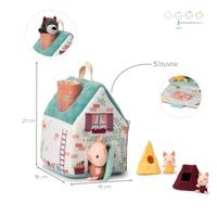 Huis van de wolf en de 3 biggetjes LILLIPUTIENS meerkleurig - thumbnail