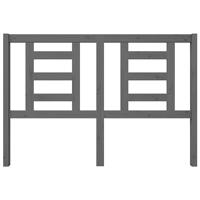 Hoofdbord 146x4x100 cm massief grenenhout grijs - thumbnail