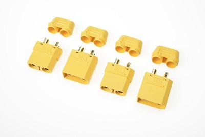 XT90H goudstekker met cap, man + vrouw (2 paar)