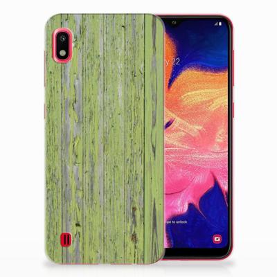 Samsung Galaxy A10 | Bumper Hoesje | Green Wood