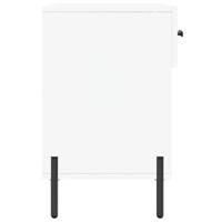 VidaXL Schoenenbank 102x35x55 cm bewerkt hout wit - thumbnail