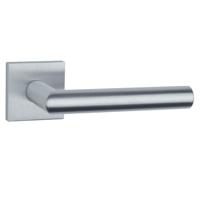 Aprile Massieve Deurkruk Stella Mat Chroom Op Vierkant Rozet - thumbnail