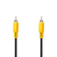 Composiet Videokabel | RCA Male | RCA Male | Vernikkeld | 480p | 2.00 m | Rond | PVC | Zwart - thumbnail