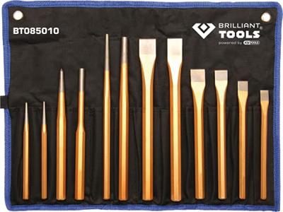 Brilliant Tools Beitel en doordrijkset, 12-delig BT085010
