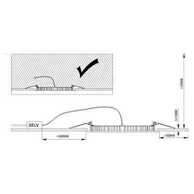 Eglo InbouwarmatuurFueva-C 17cm nikkel mat - 32754