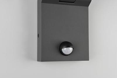 Trio Strakke wandlampAdour antraciet met sensor - 245569142