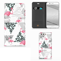 Huawei P10 Plus | Hoesje maken | Flamingo Triangle - thumbnail
