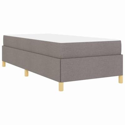 Boxspring bed Anders Taupe en Wit 90 x 200 cm Stof