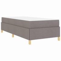 Boxspring bed Anders Taupe en Wit 90 x 200 cm Stof - thumbnail