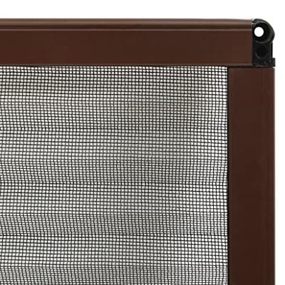 VidaXL Raamhor plissé 80x100 cm aluminium bruin