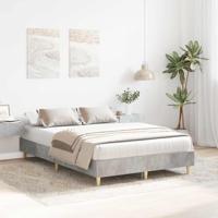 Bedframe zonder matras 135x190 cm spaanplaat betongrijs - thumbnail