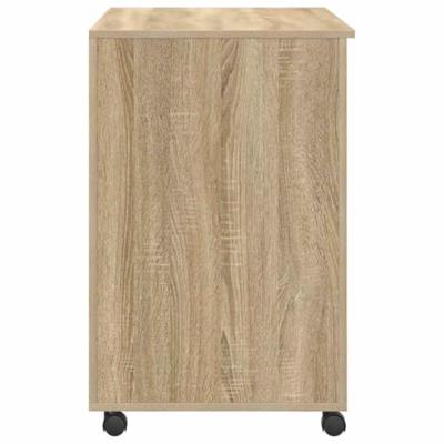 Bureau met Wielen Sonoma eiken 91 x 50 x 77 cm Bewerkt hout
