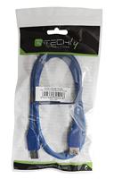 Techly USB 3.0 verlengkabel stekker/bus type A 3m blauw - thumbnail