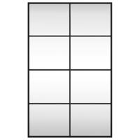 VidaXL Wandspiegel rechthoekig 50x80 cm ijzer zwart - thumbnail