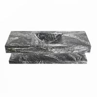 MONDIAZ ALAN-DLUX 120cm planchet Lava. Vrijhangende wastafel CLOUD midden 1 kraangat, kleur Lava. - thumbnail