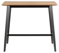 Bendt Bartafel 'Torkil' Eiken met zwart onderstel, 120 x 60cm - thumbnail