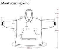 Draagbare deken met capuchon & mouwen - kind - katjes - thumbnail